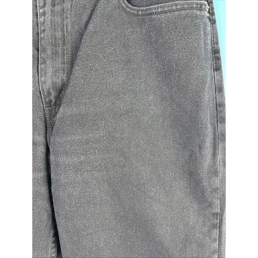 Levi's 560 Loose Fit Tapered Black Wash Denim Jeans USA Made 36x36